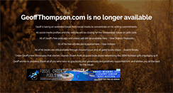 Desktop Screenshot of geoffthompson.com